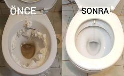 Klozetteki sarı lekeleri çıkaran yöntem! Evde kolayca uygulanıyor