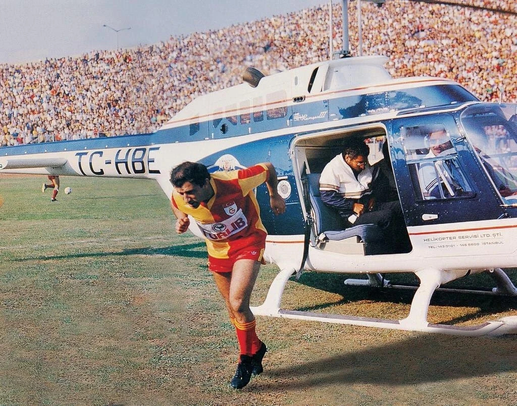 Fatih Terim’in helikopterli jübilesi